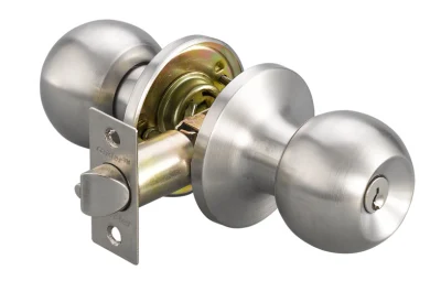 Botão tubular Lockset Fechadura da porta Botão esférico Enty de aço inoxidável